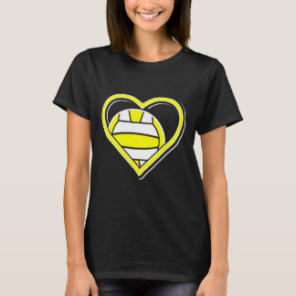 Cute Gult Vatten Polo Heart Shirt - Vatten Polo in T Shirt