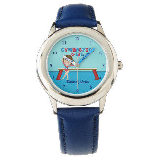 Cute Gymnastics Girl Personlig Kids Gymnast Armbandsur