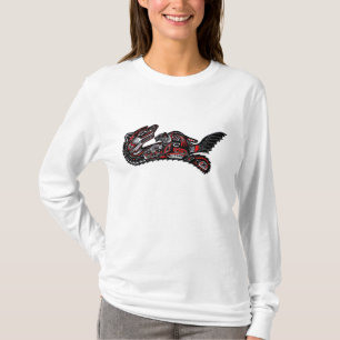 Cute Haida Mor Otter & Baby Shirt Tee Shirt