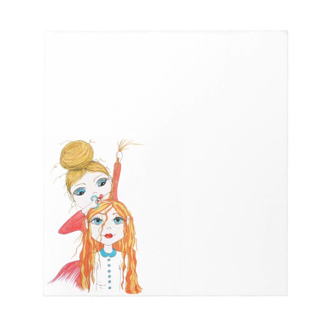 Cute Haircut Hairstylist Anteckningsblock (Framsida)