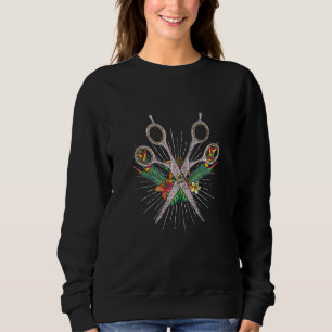 Cute Hairdresser Women Tropical Flower Hairstylis T Shirt