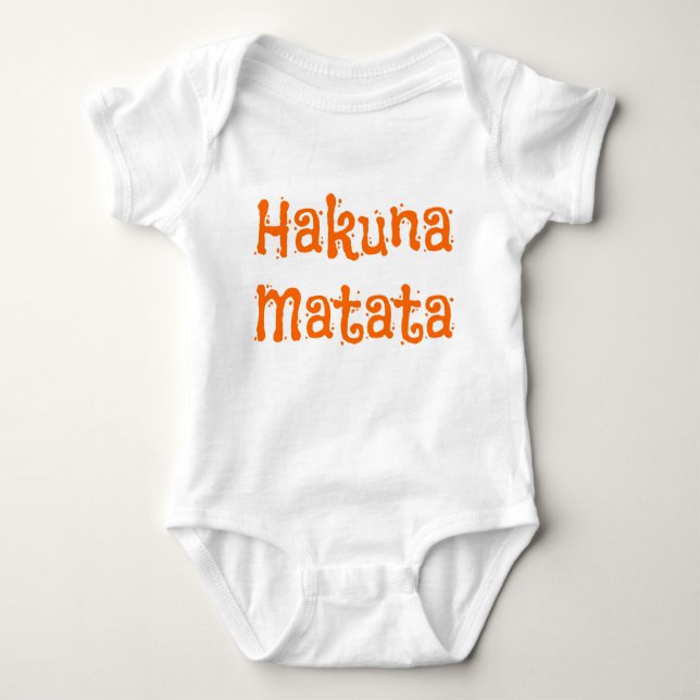 Cute Hakuna Matata T Shirt (Framsida)