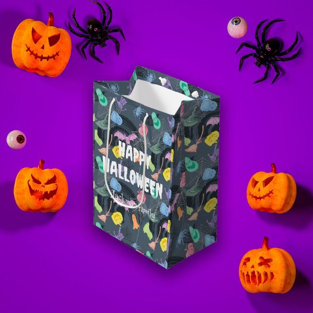 Cute Halloween-anpassade (Cute Halloween customizable Medium Gift Bag
)