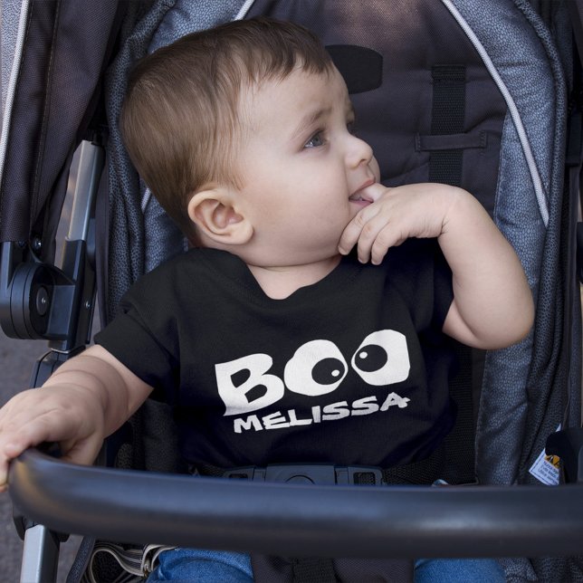 Cute Halloween Baby Boo Personlig T Shirt (Cute Halloween toddler t-shirt.)