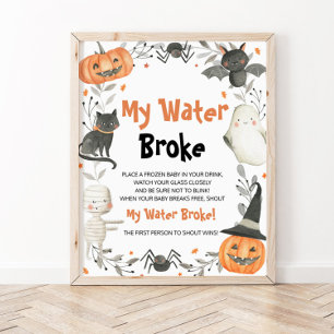 Cute Halloween Baby Shower My Vatten Fattigt tecke Poster