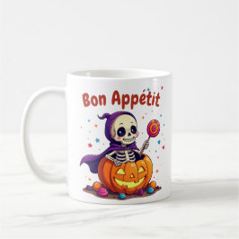 Cute Halloween baby-skelettet mugg