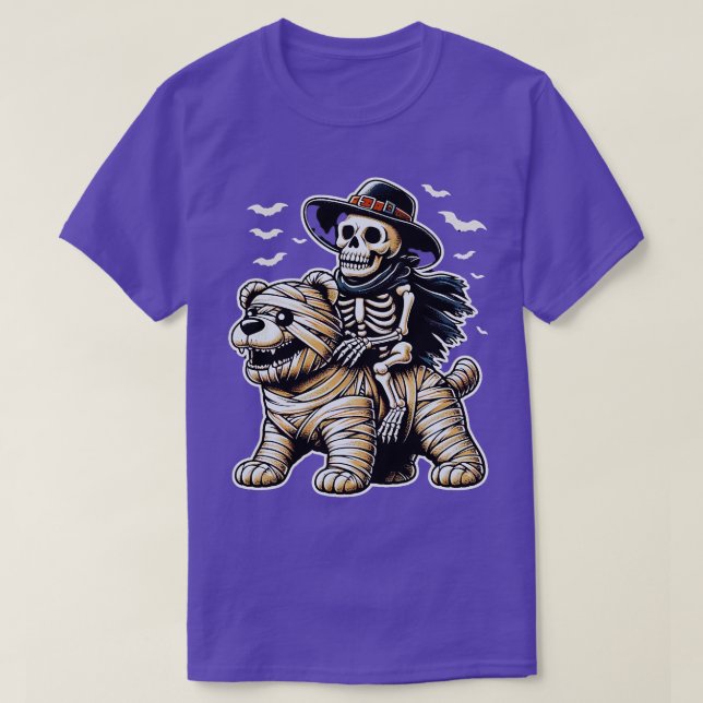 Cute Halloween Bear Äventyr Kawaii Wildlife T Shirt (Design framsida)