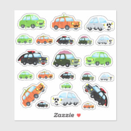 Cute Halloween-bilar Klistermärken