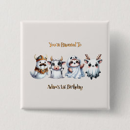 Cute Halloween Birthday Knapp