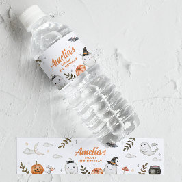 Cute Halloween Birthday Vattenflaska Label Vattenflaskor Etikett