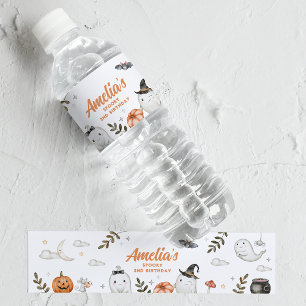 Cute Halloween Birthday Vattenflaska Label Vattenflaskor Etikett