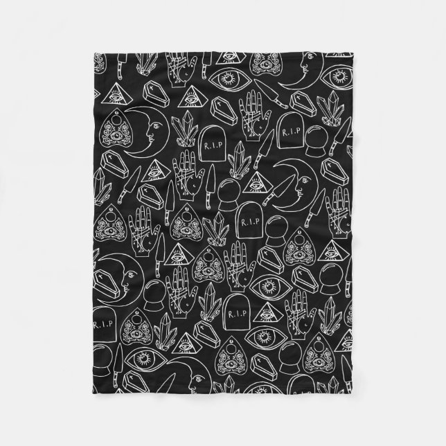 Cute Halloween Blankett Fleecefilt (Framsidan)