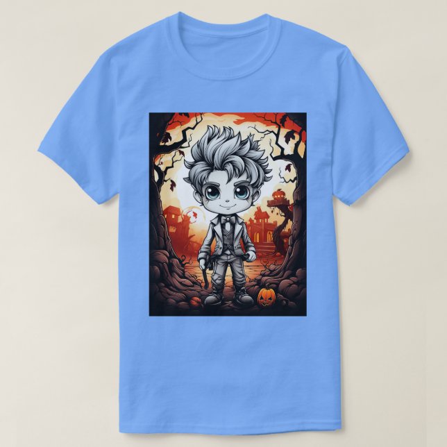 Cute Halloween Bok Cover För barn (10) T Shirt (Design framsida)