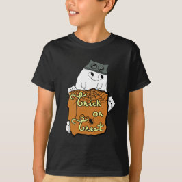 Cute Halloween Boo - Bus eller godis Halloween T Shirt