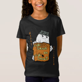 Cute Halloween Boo - Bus eller godis Halloween T Shirt