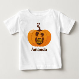 Cute Halloween Boo Crew Pumpkin Orange Funny T Shirt