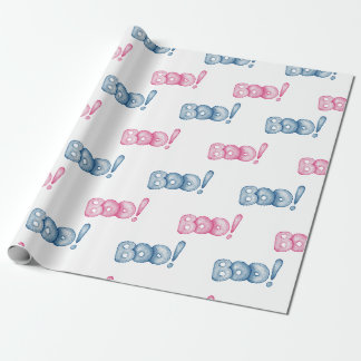 Cute Halloween Boo Wrapping Papper Presentpapper