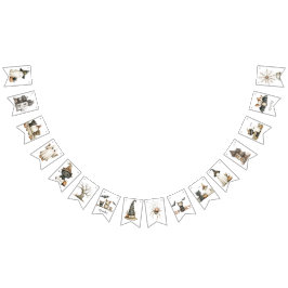 Cute Halloween Bunting Banner Vimplar