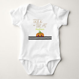 Cute Halloween Bus eller godis Glitter Pumpkin Nam T Shirt