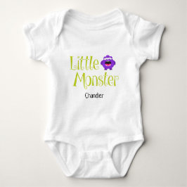 Cute Halloween Bus eller godis Little Monster Namn T Shirt