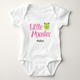 Cute Halloween Bus eller godis Little Monster Namn T Shirt