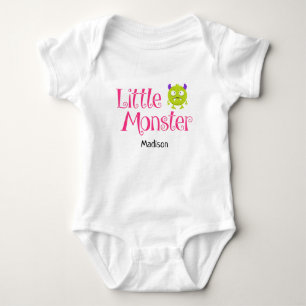 Cute Halloween Bus eller godis Little Monster Namn T Shirt