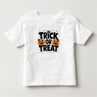 Cute Halloween Bus eller godis T-Shirt med Pumpkin