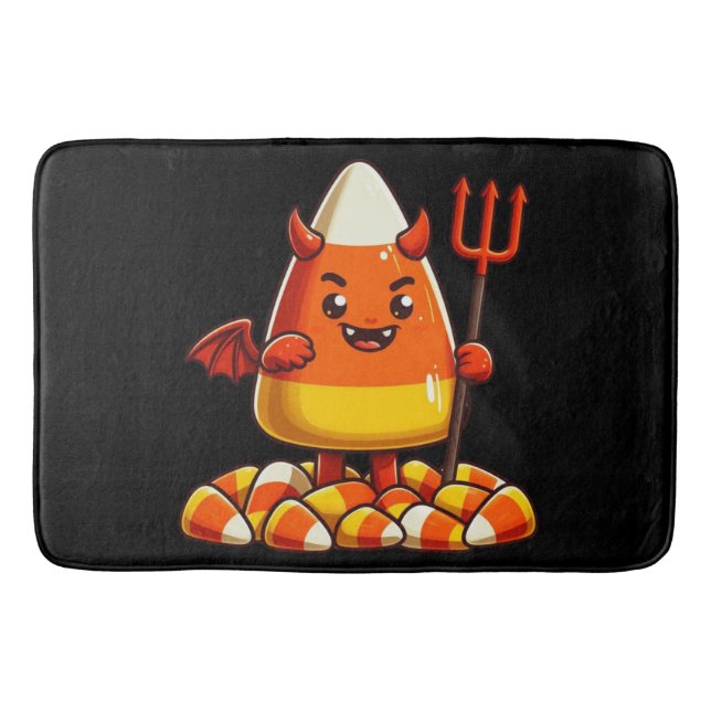 Cute Halloween candy corn monster Badrumsmatta (Framsidan)