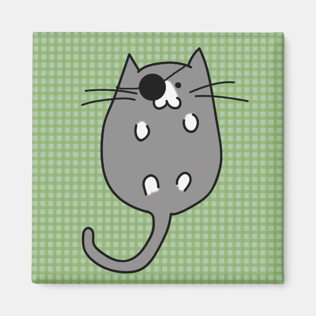 Cute Halloween Cat Costume Magnet (Framsidan)