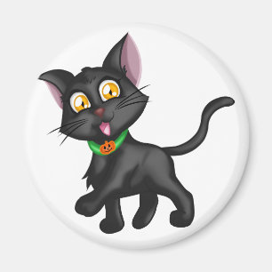 Cute Halloween Cat Magnet