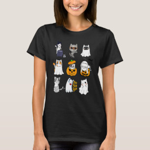 Cute Halloween Cats Cat Spooky Season T Shirt