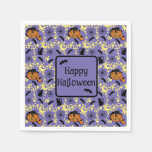 Cute Halloween Cats, Fladdermus och Stars