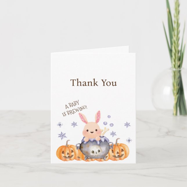 Cute Halloween Cauldron Baby är en bryggstövel Inbjudan (Framsida)