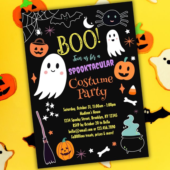 Cute Halloween Costume Party-inbjudan Inbjudningar (Skapare uppladdad)