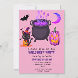 Cute Halloween Costume party Inbjudningar