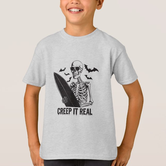 Cute Halloween Creep Det är äkta T Shirt (Framsida)