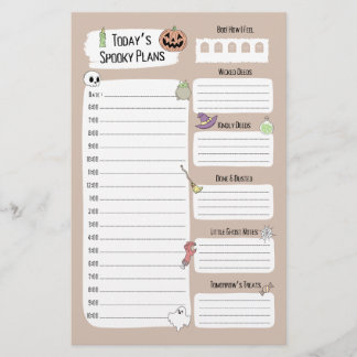 Cute Halloween Daily Planner Lakan
