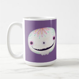 Cute Halloween Dekoration Spooky Sugar SKull Kaffemugg