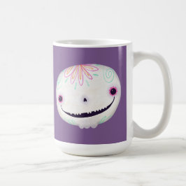 Cute Halloween Dekoration Spooky Sugar SKull Kaffemugg