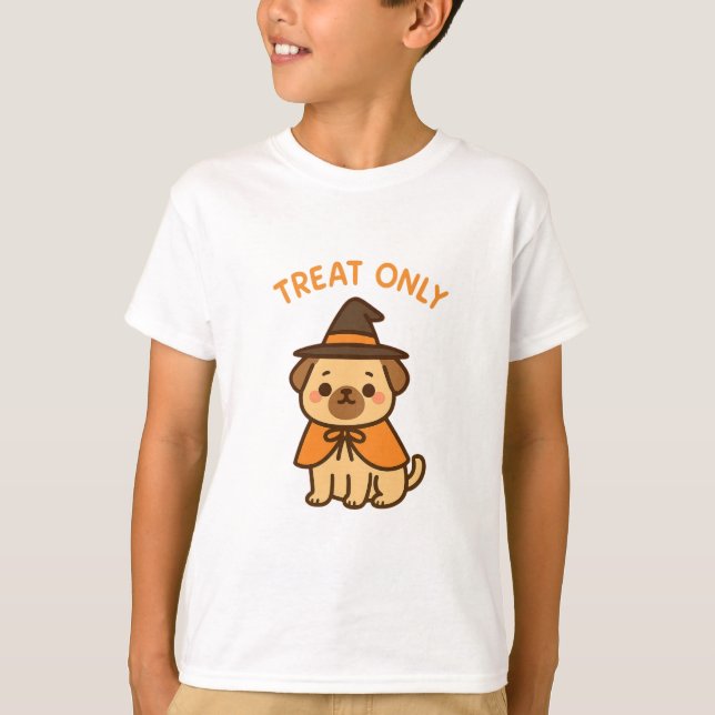 Cute Halloween dog shirt – dog lover T (Framsida)