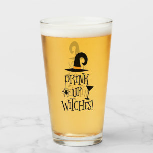 Cute Halloween Drink Up Witches oktober Glaskopp