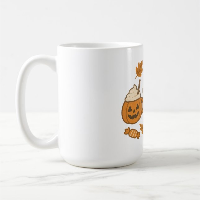 Cute Halloween Drinks, Spooky Coffee Kaffemugg (Vänster)