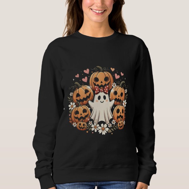 Cute Halloween-familjens design T Shirt (Framsida)