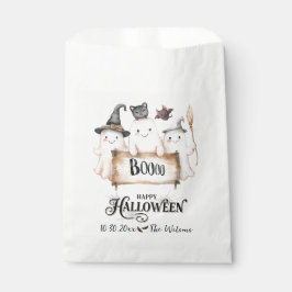 Cute Halloween Favor Bag med pumpor, Witch Hat