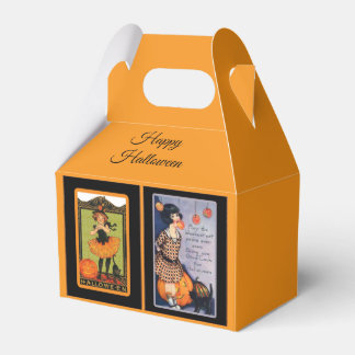 Cute Halloween Favor Box, Vintage Halloween Presentaskar