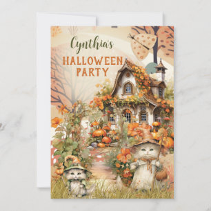 Cute Halloween fest-inbjudan Inbjudningar