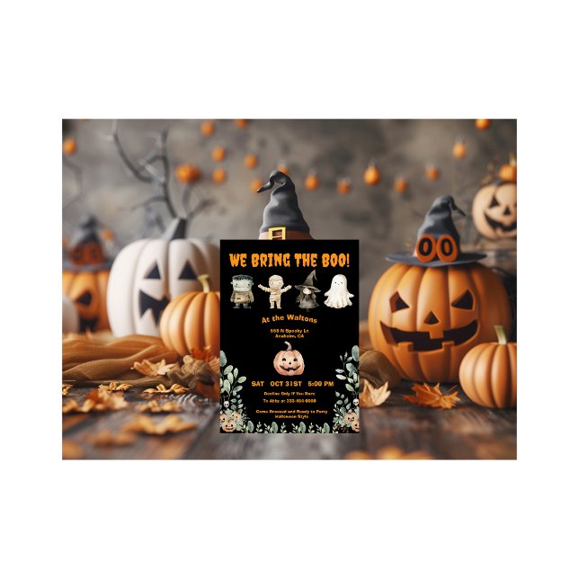 Cute Halloween fest-inbjudan Inbjudningar (Skapare uppladdad)