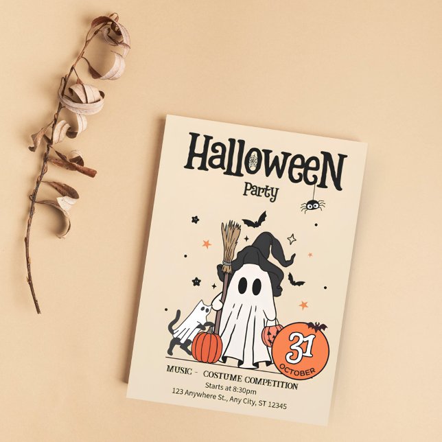 Cute Halloween fest-inbjudan Inbjudningar (Skapare uppladdad)