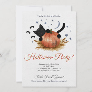 Cute Halloween fest Inbjudningar