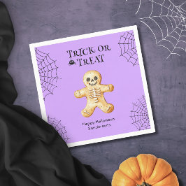Cute Halloween fest Skeleton Personlig Pappersservett